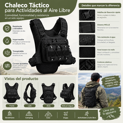 Chaleco manos libres con hidratación